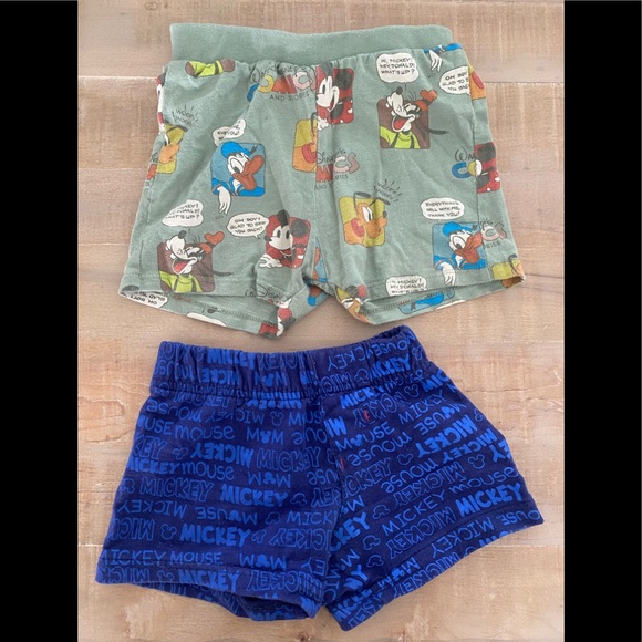 Set of 5 baby boy shorts navy khaki Mickey Mouse Disney baby Zara Calvin Klein - Picture 9 of 15